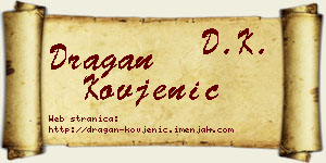 Dragan Kovjenić vizit kartica